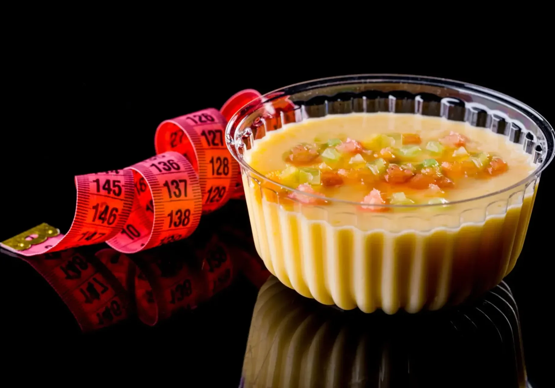 creme-brulee-in-a-plastic-contai